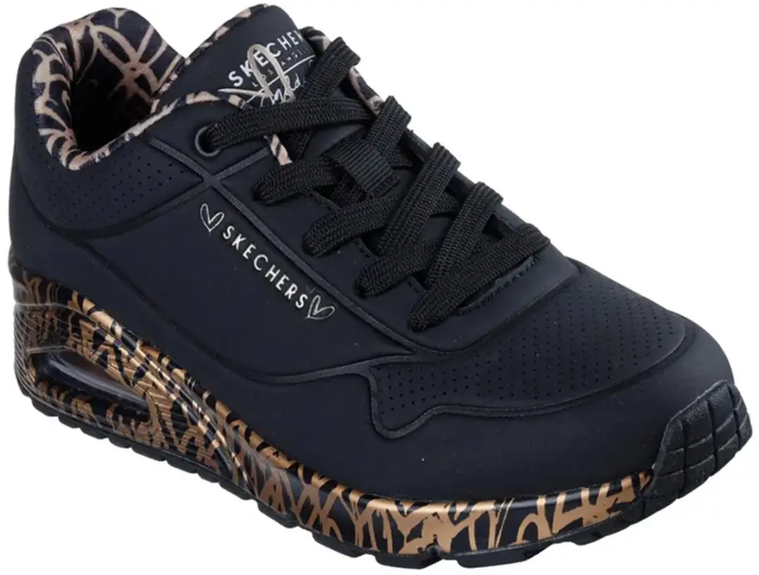 Skechers Uno JGoldcrown Love Sneakers 102420 - Zwart