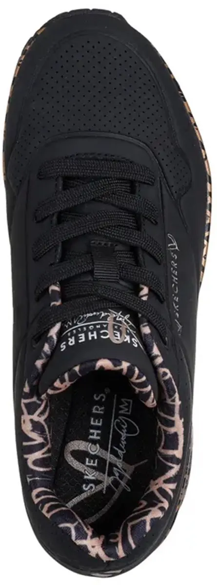 Skechers Uno JGoldcrown Love Sneakers 102420 - Zwart
