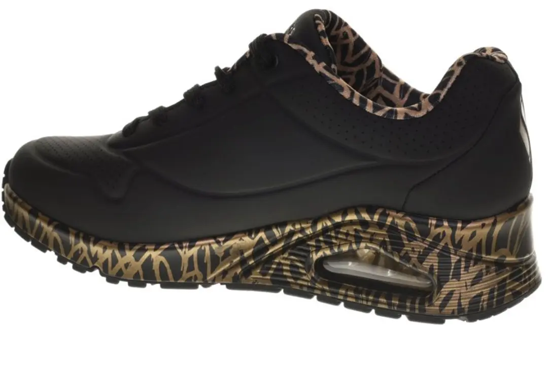 Skechers Uno JGoldcrown Love Sneakers 102420 - Zwart