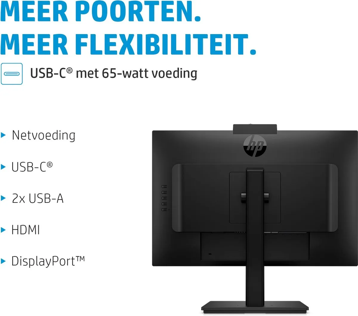 HP M24m Conferencing Monitor - 24" - USB-C 65W