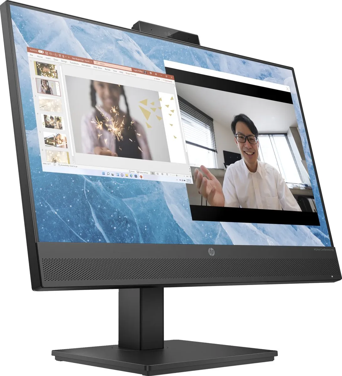 HP M24m Conferencing Monitor - 24" - USB-C 65W - afbeelding 6 van 6
