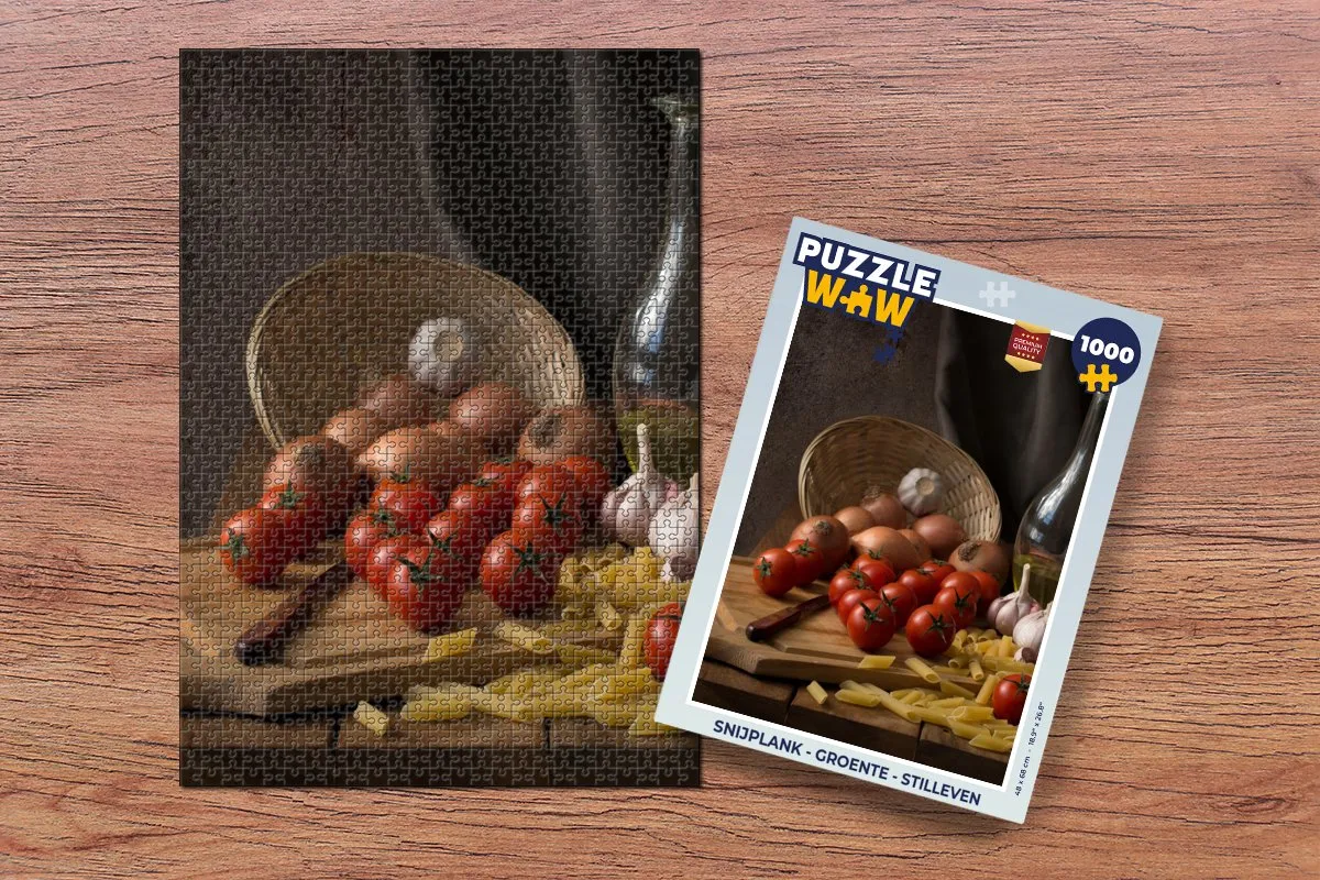 PuzzleWow Snijplank Legpuzzel 1000 Stuks - Multicolor
