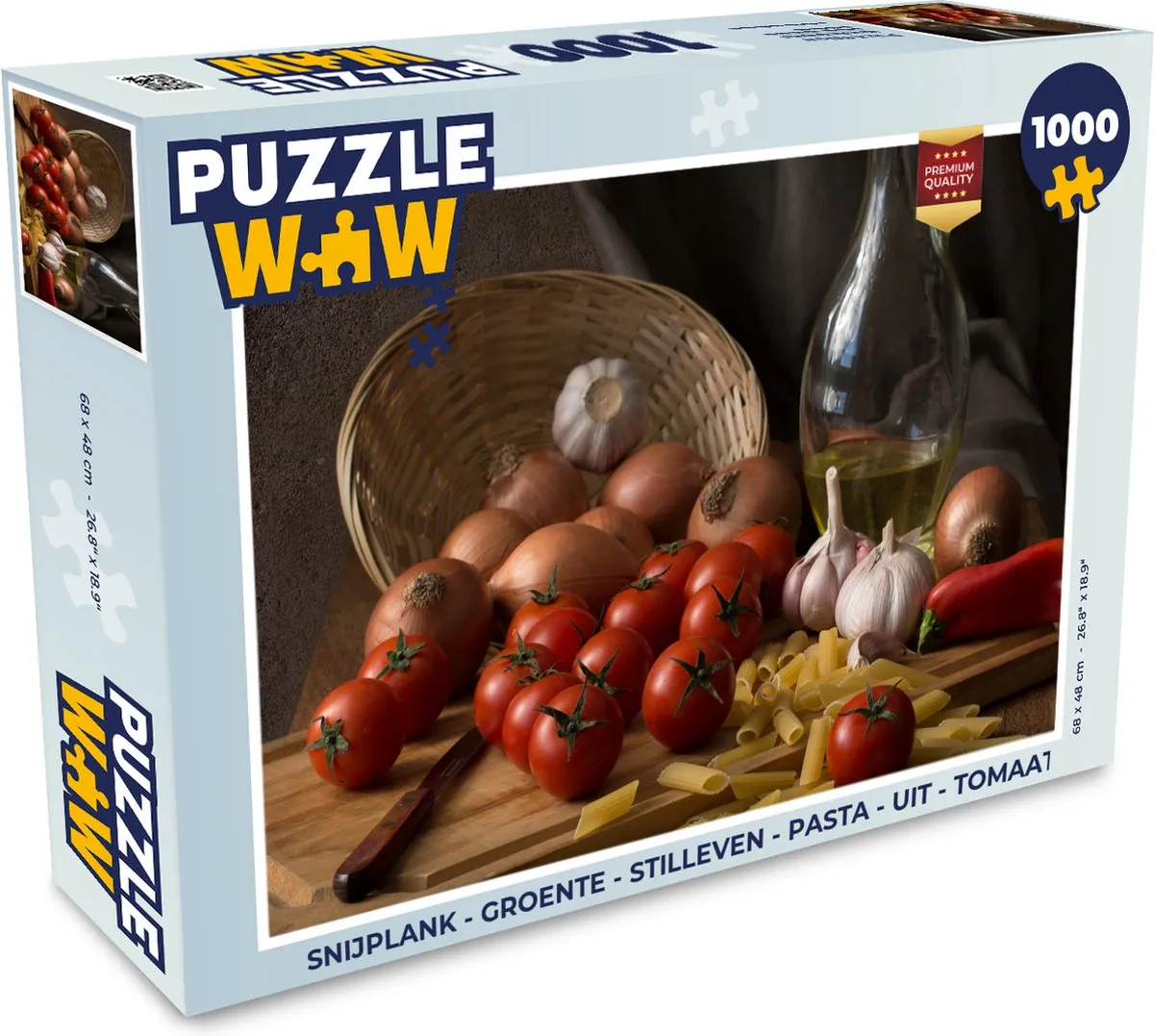 PuzzleWow Snijplank Legpuzzel 1000 Stuks - Multicolor