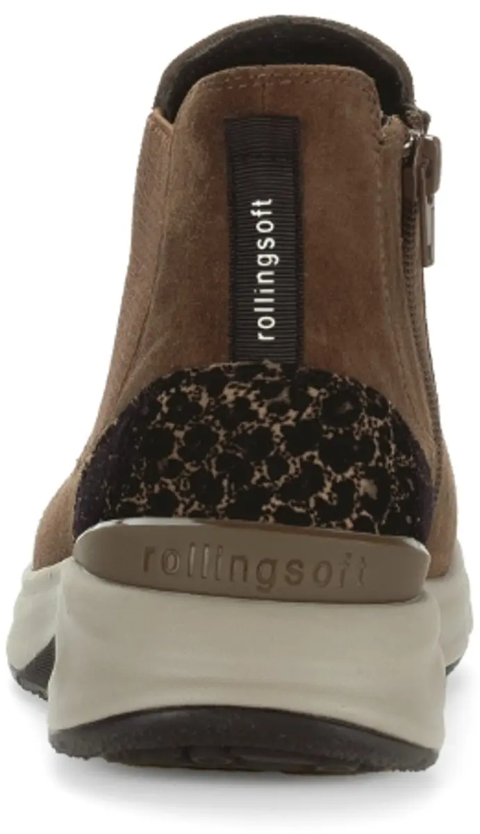 Gabor Rollingsoft Enkellaars 76.881.41 - BRUIN/COMBI