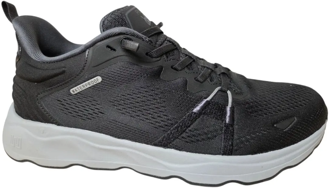 Waldlaufer 591950 101 001 H Sneakers Zwart Textiel Slip-In Waterproof Heren