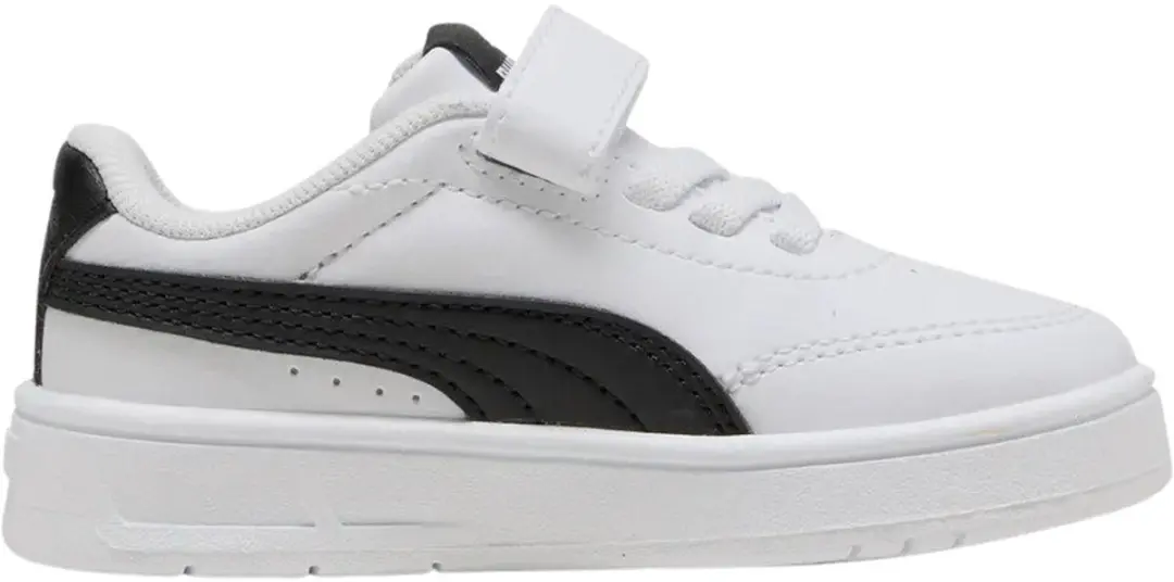 PUMA Court Classic Clean AC Sneakers Junior - 25 - Wit/Zwart - afbeelding 6 van 6
