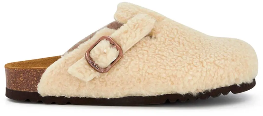 Klomp Scholl Women Fae New Synthetic Shearling Beige-Schoenmaat 37