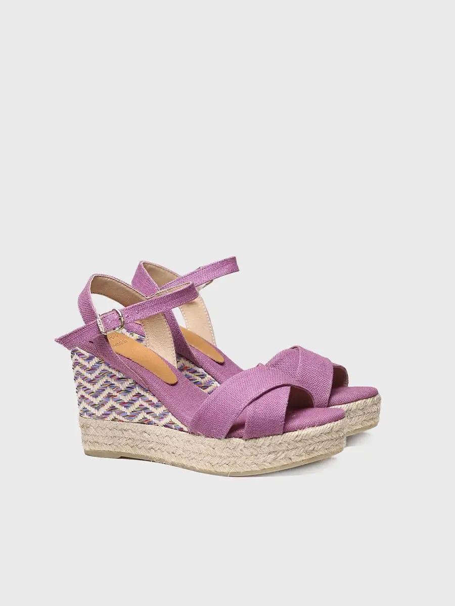 Espadrilles met sleehak