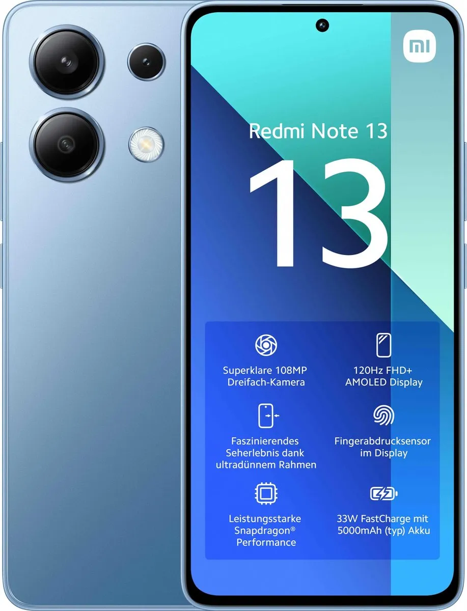 Xiaomi Redmi Note 13 4G 6GB/128GB - Ice Blauw