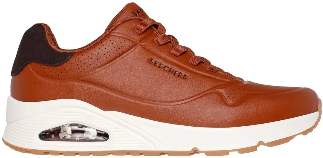 Skechers Uno Tailored Air Heren Sneaker - Cognac