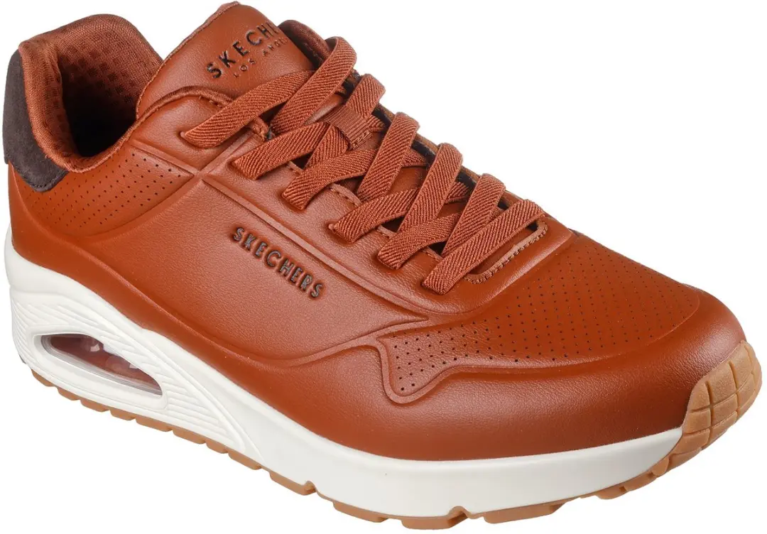 Skechers Uno Tailored Air Heren Sneaker - Cognac