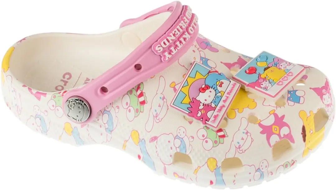 Crocs Classic Hello Kitty Clog K, voor meisje, Wit, Slippers, maat: 28/29