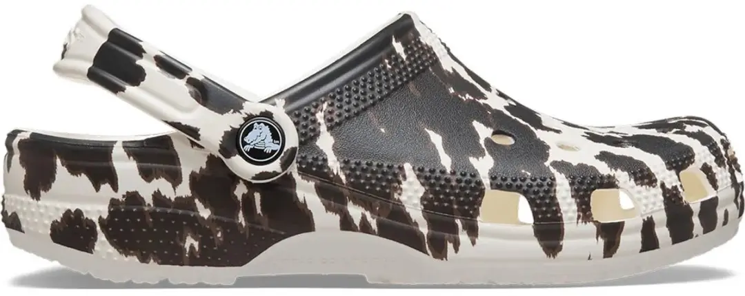 Crocs Classic Pop Animal Klompen Wit,Zwart EU 41-42