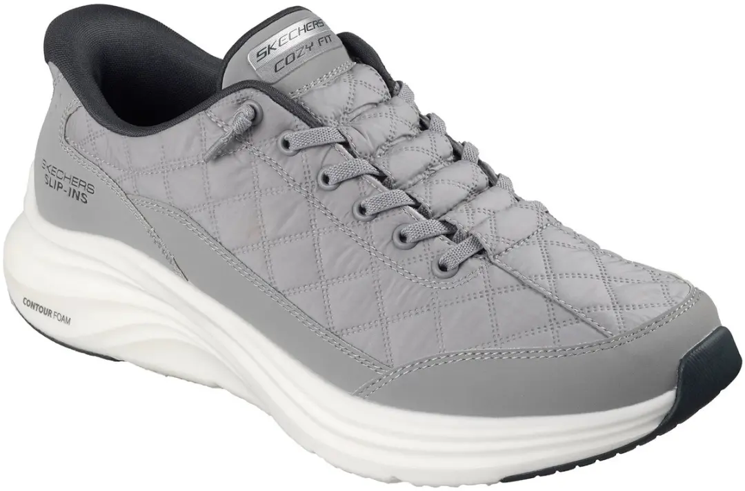 Skechers Heren Cozy Fit Slip-ins Sneakers Contour Foam 232619 GRY