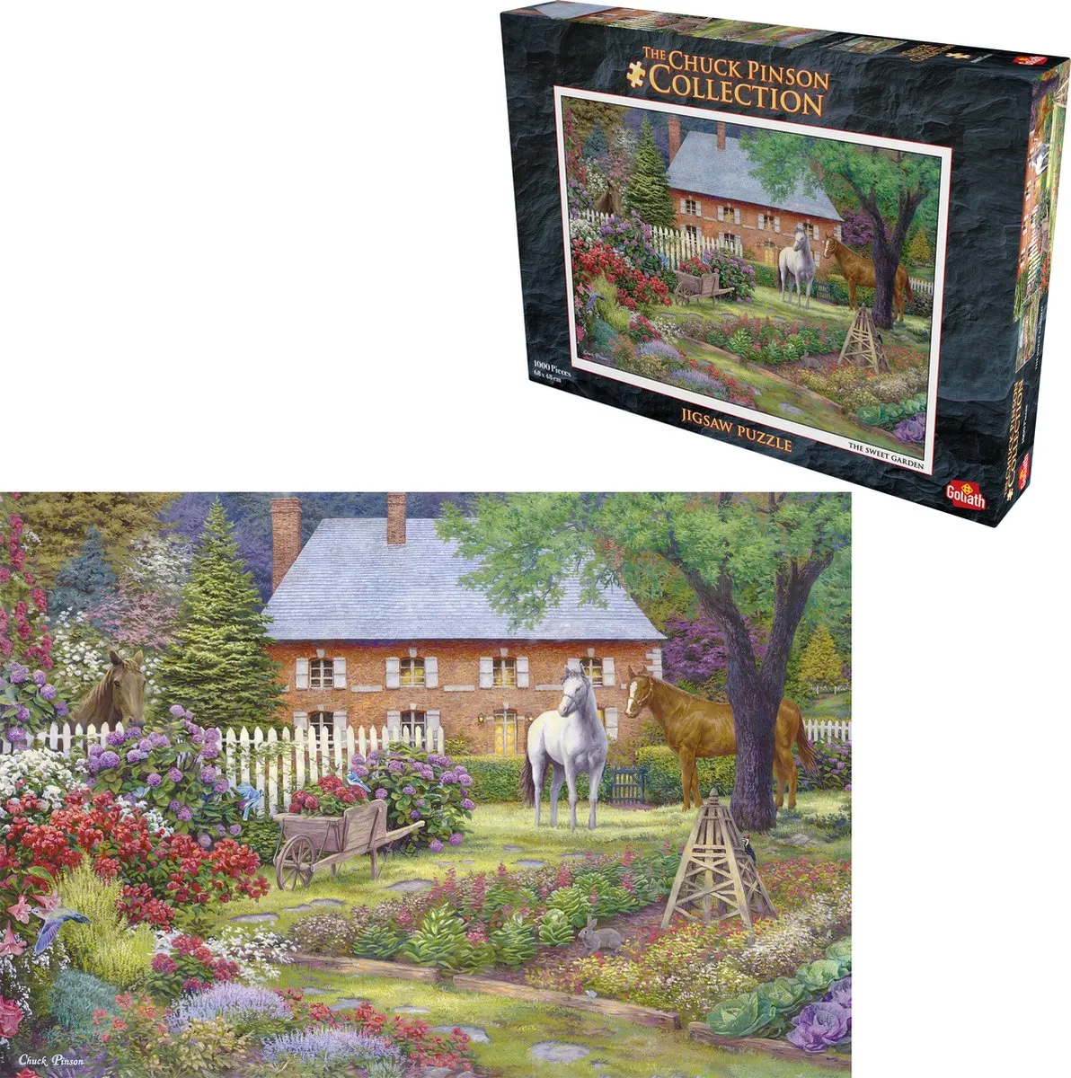Goliath Chuck Pinson The Sweet Garden Puzzel 1000 Stuks - Multicolor