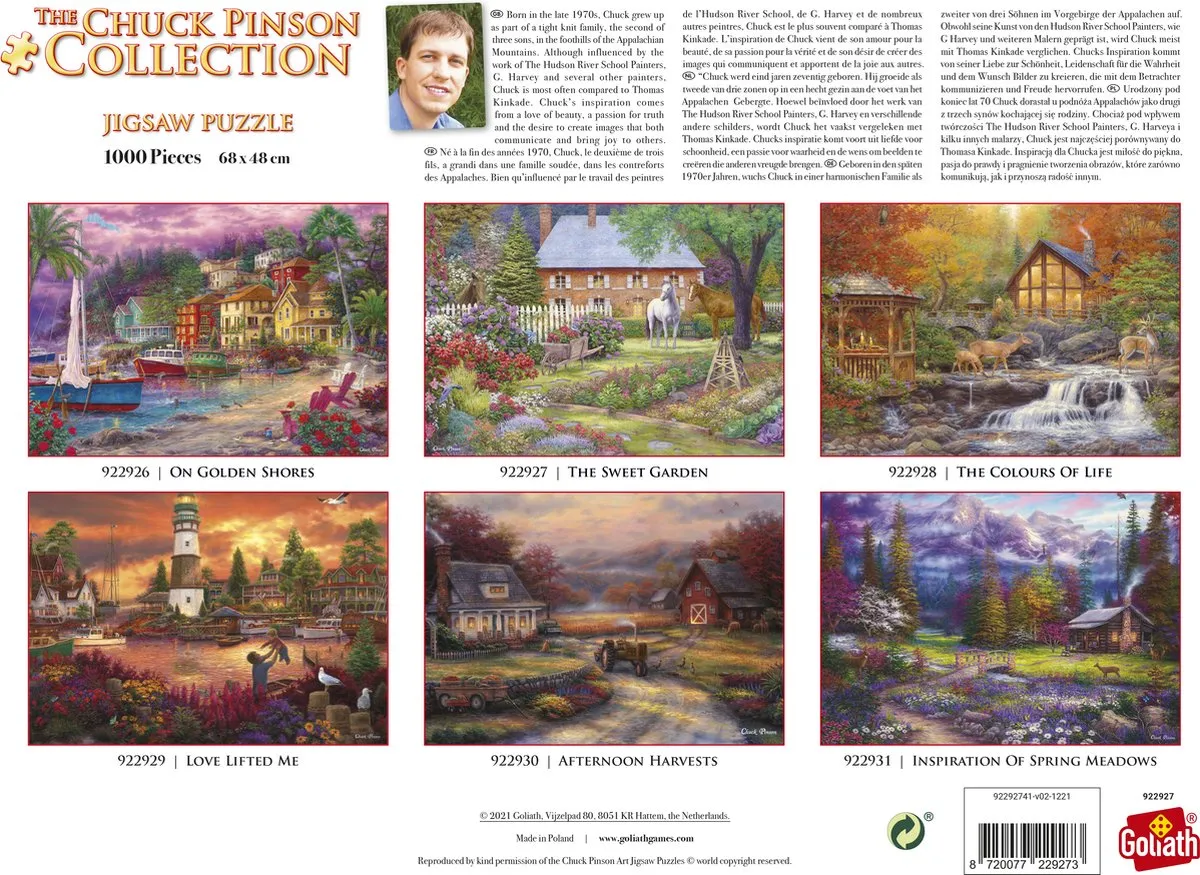 Goliath Chuck Pinson The Sweet Garden Puzzel 1000 Stuks - Multicolor