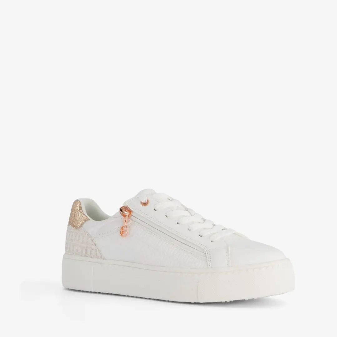 Tamaris dames sneakers met ros�kleurige details