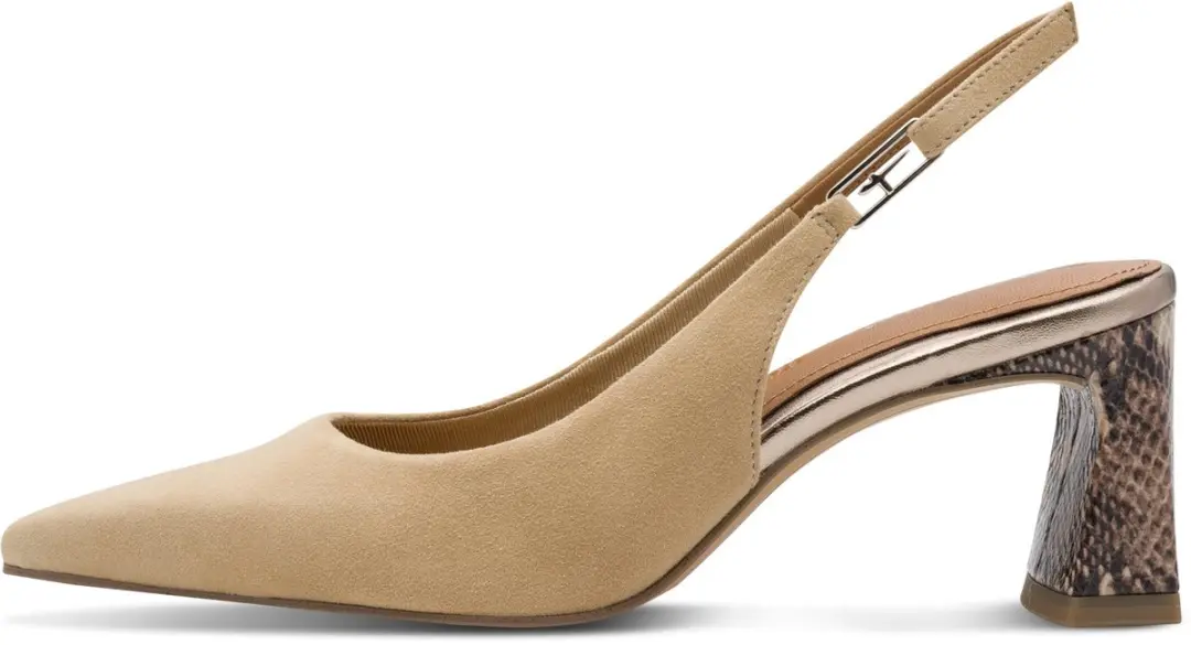 Tamaris Slingbacks Beige - Suede - Maat 41 - afbeelding 2 van 6