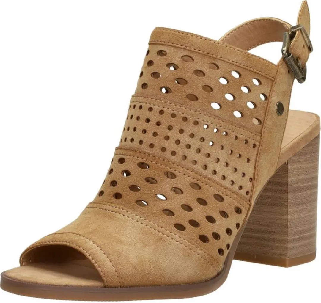 Mustang Sandalen Hak Sandalen Hak - Cognac - Maat 37 - afbeelding 3 van 6