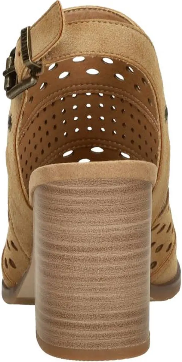 Mustang Sandalen Hak Sandalen Hak - Cognac - Maat 37 - afbeelding 5 van 6