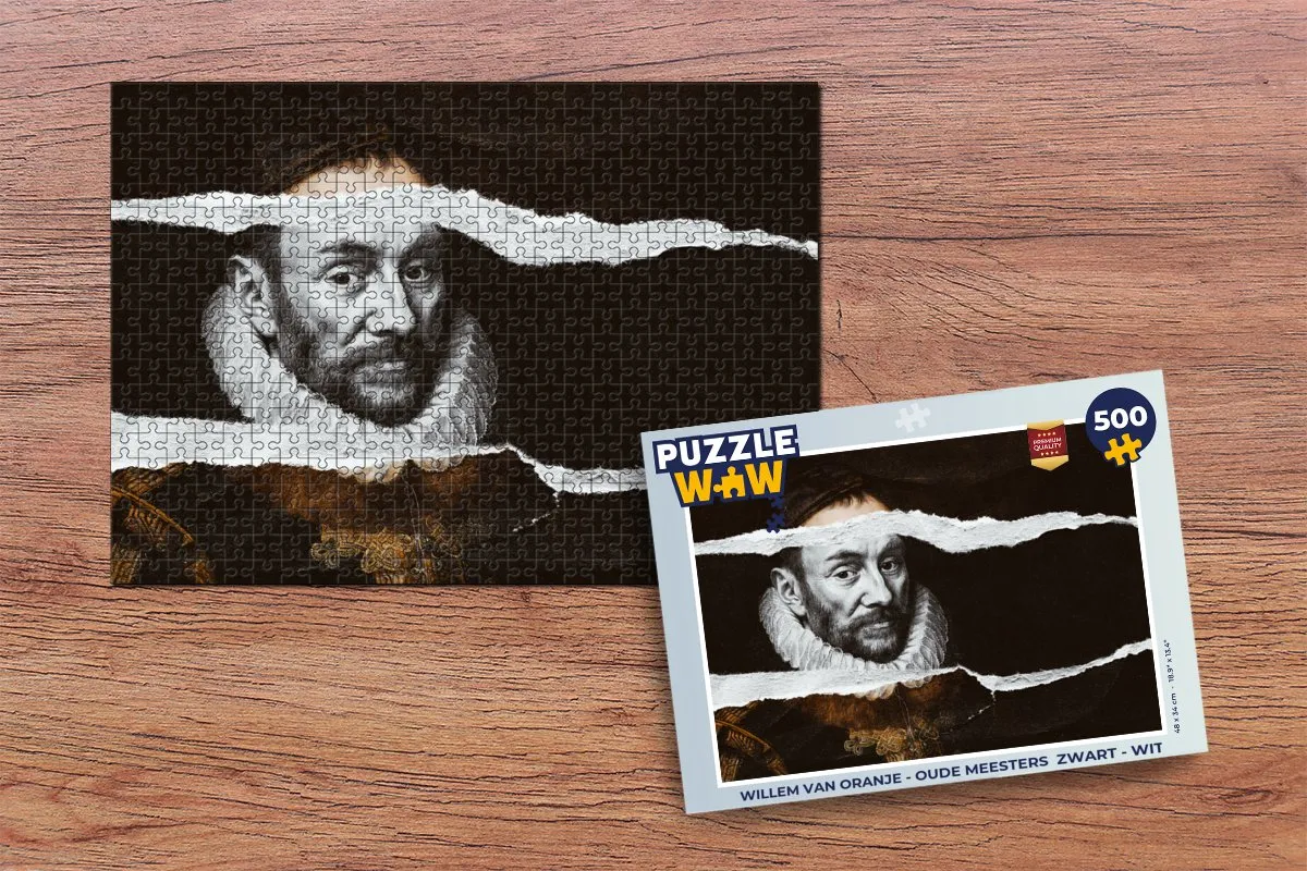 PuzzleWow Willem van Oranje Legpuzzel 500 Stuks - Multicolor