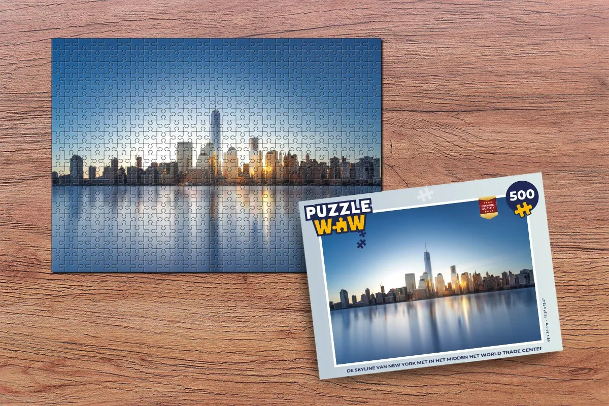 PuzzleWow Legpuzzel New York Skyline 500 Stuks - Multicolor