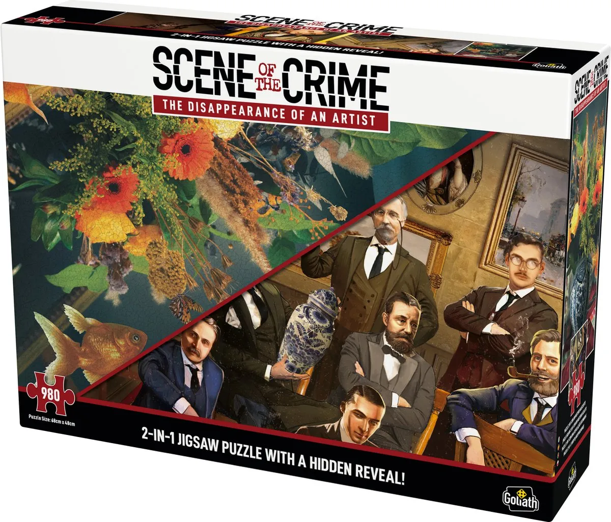 Goliath Scene of the Crime De Verdwijning van een Artiest - 980 Puzzelstukjes Multicolor