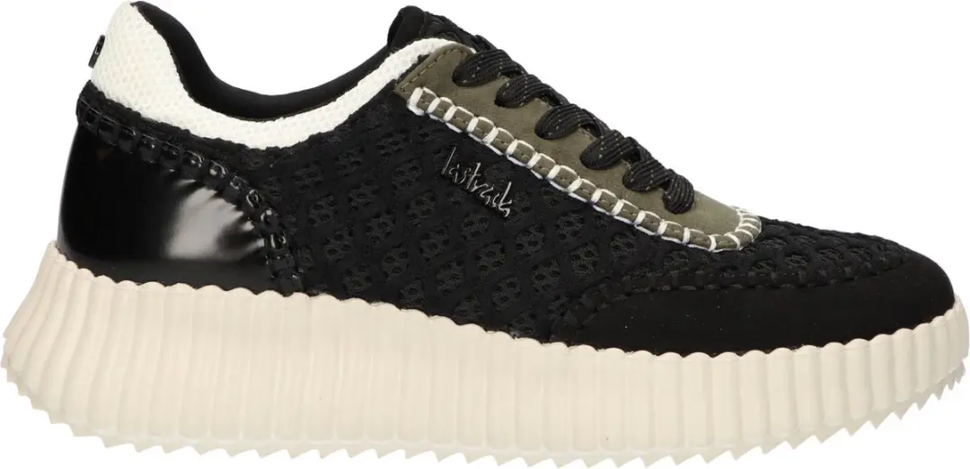La Strada Sneaker Zwart Textiel