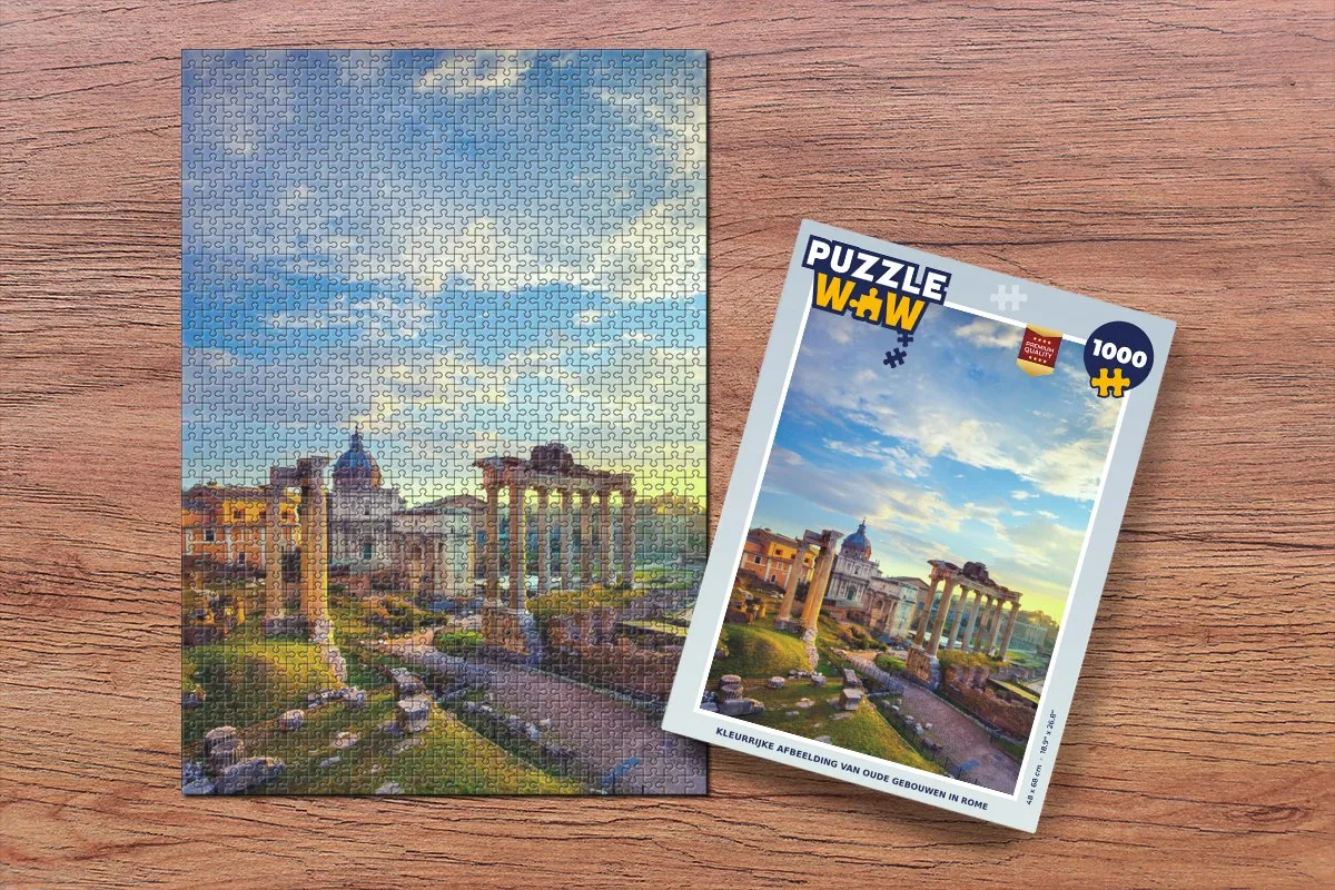 PuzzleWow Rome Legpuzzel 1000 Stuks - Multicolor