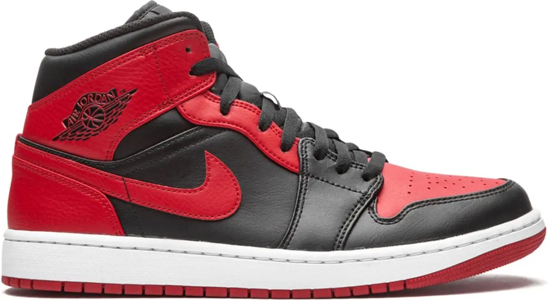 Nike Nike Air Jordan 1 Mid Banned Red Maat 46