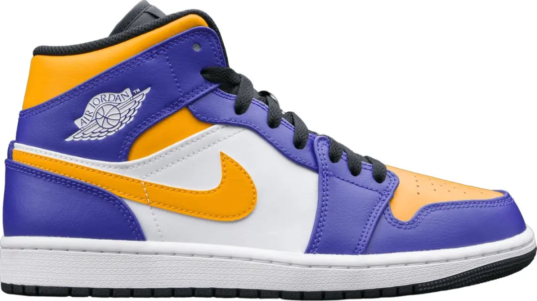 Nike Air Jordan 1 Mid Lakers (2022)