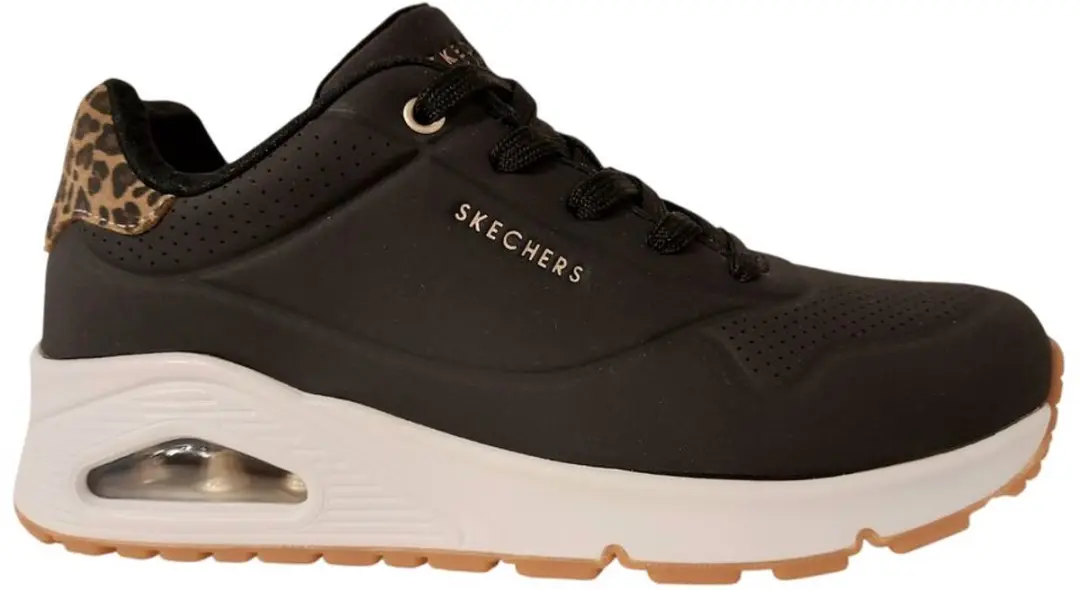 Skechers Sneaker 177093 BKLD UNO Jungle Nite Zwart Luipaard