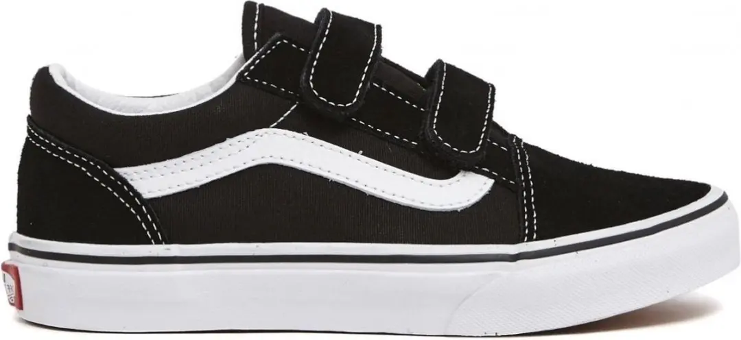 Vans Old Skool Velcro Sneakers Jongens Zwart 27.5