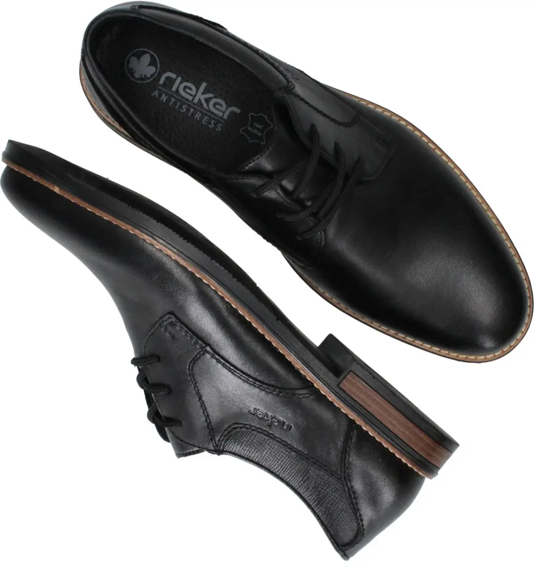 Rieker Heren Veterschoenen 42 - Zwart - afbeelding 3 van 6