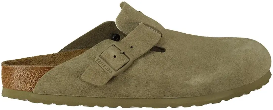 Birkenstock Boston Slides Slippers - Maat 37 - Kaki - afbeelding 5 van 6