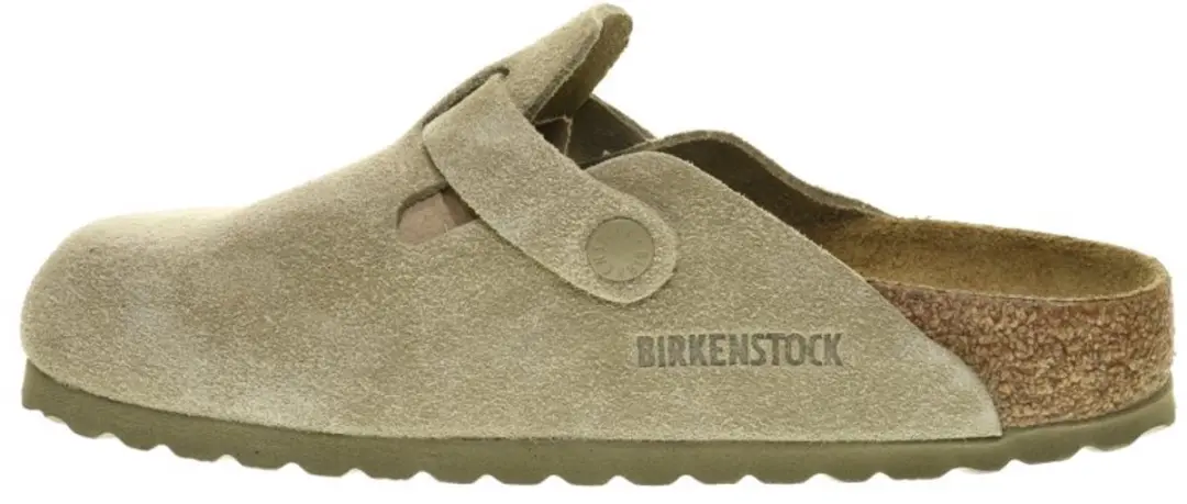 Birkenstock Boston Slides Slippers - Maat 37 - Kaki - afbeelding 4 van 6