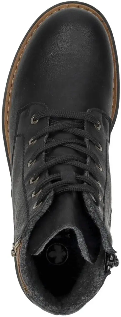 Rieker Dames Biker Boots 72617 - Zwart