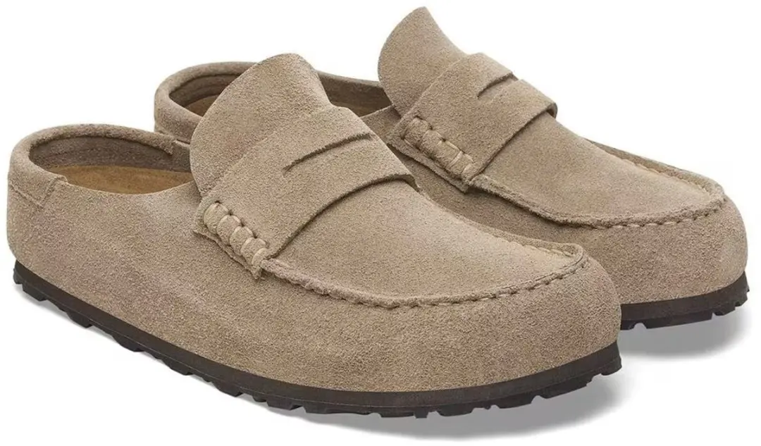 Birkenstock Naples Wrapped Dames Loafer - Taupe Maat 41