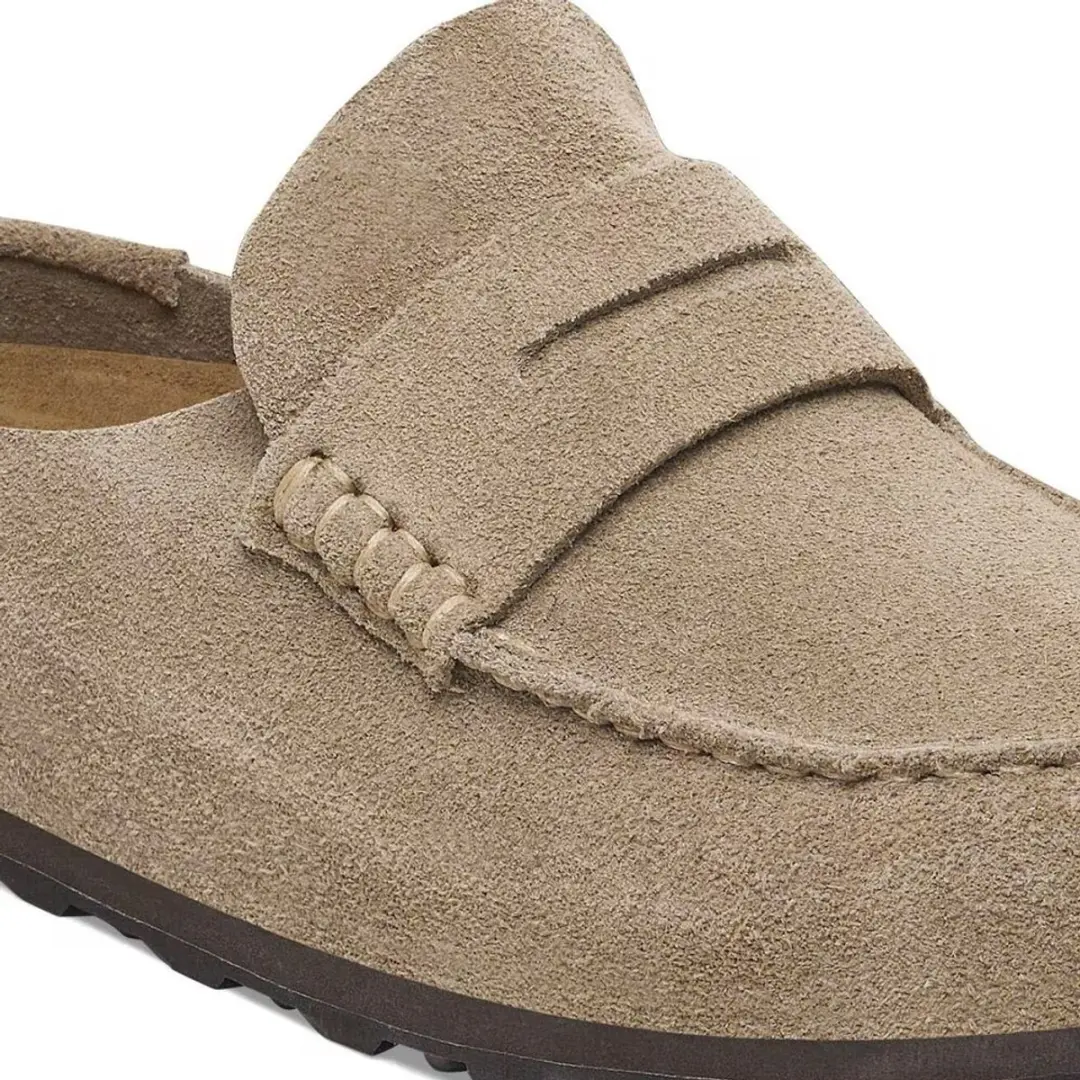 Birkenstock Naples Wrapped Dames Loafer - Taupe Maat 41
