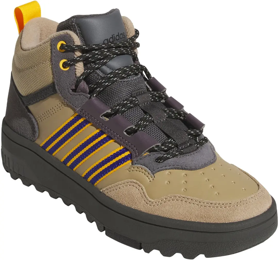 Adidas Unisex Hoops 4.0 Mid Winterized J Sneakers Teen Gevoerd JS2033
