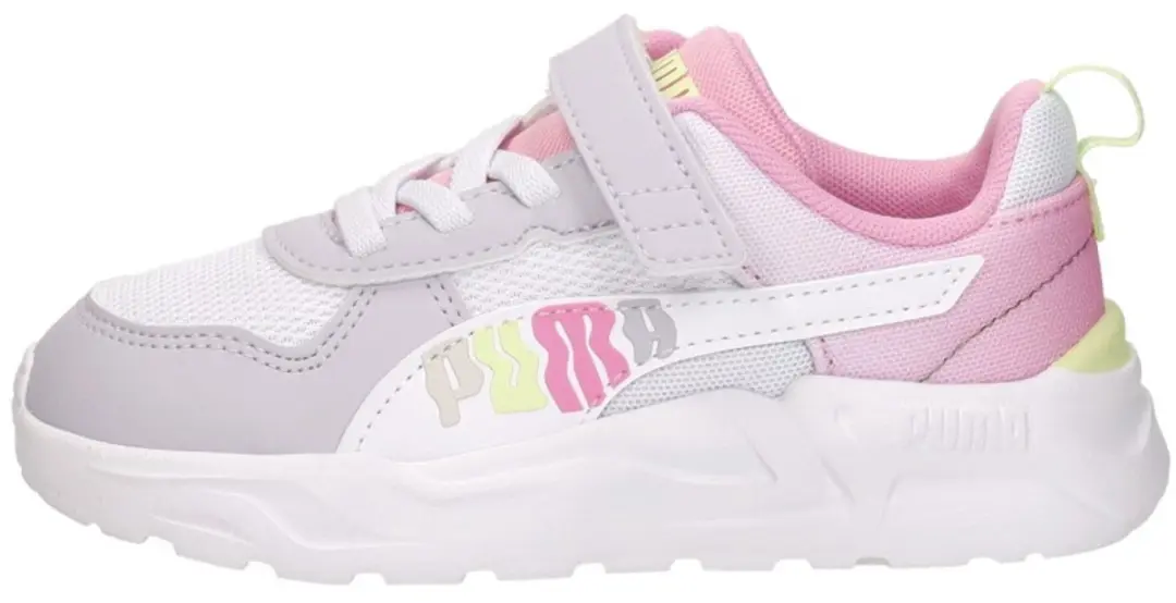 PUMA Trinity 2 LT AC+ Meisjes Sneakers - Roze/Geel - afbeelding 2 van 6