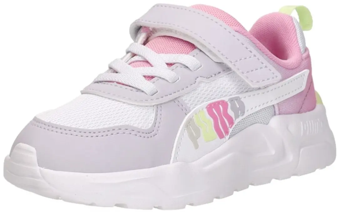 PUMA Trinity 2 LT AC+ Meisjes Sneakers - Roze/Geel - afbeelding 5 van 6