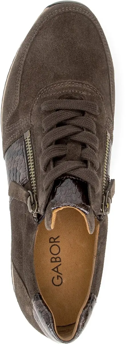Gabor 6019 Dames Sneakers - Bruin - Maat 35 - afbeelding 4 van 6
