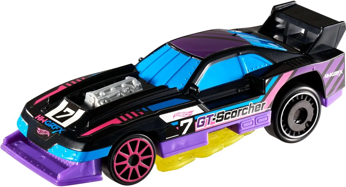 Hot Wheels Let's Race Netflix Actieauto JJX15 - Verschillende kleuren