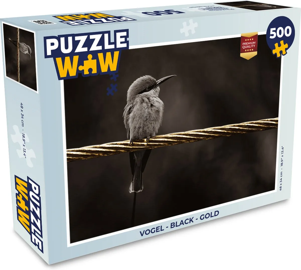 PuzzleWow Vogel Legpuzzel 500 Stuks - Multicolor