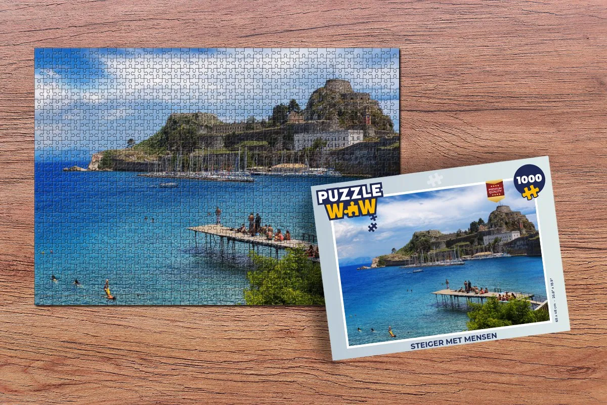 PuzzleWow Legpuzzel Steiger met mensen 1000 Stuks - Multicolor