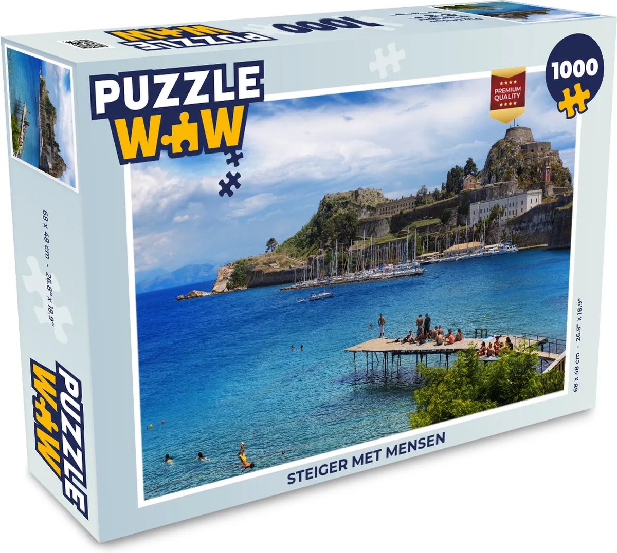 PuzzleWow Legpuzzel Steiger met mensen 1000 Stuks - Multicolor
