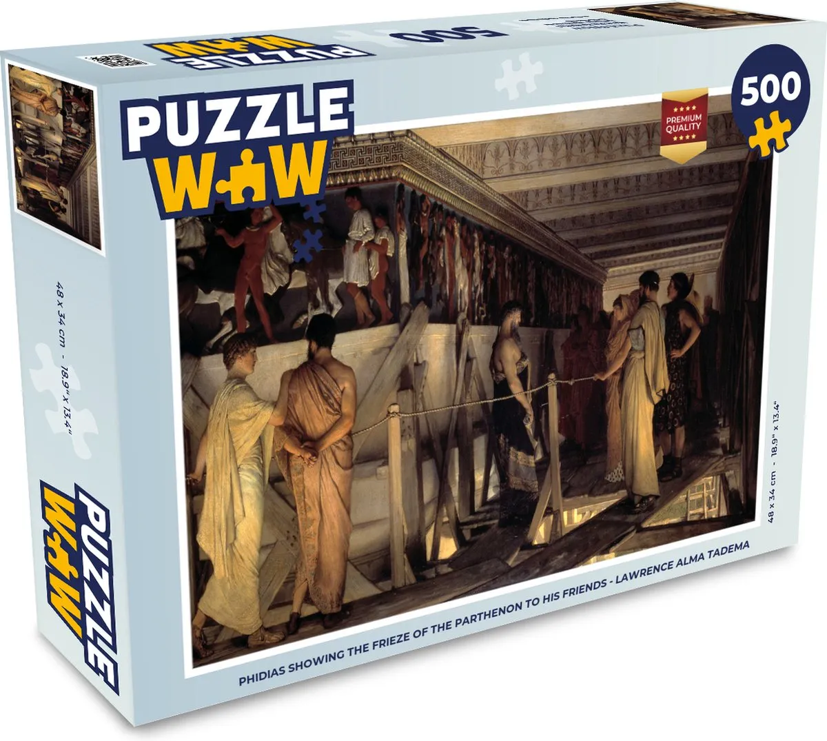 PuzzleWow Lawrence Alma Tadema Legpuzzel 500 Stuks - Multicolor