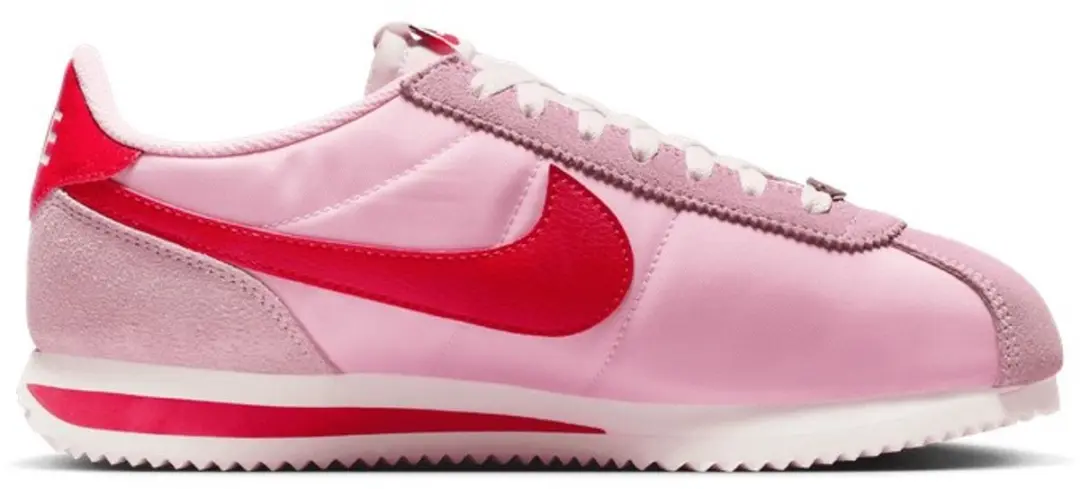NIKE dames sneakers schoenen NIKE CORTEZ TXT MED SOFT PINK/FIRE RED-SAIL-TEAM OR