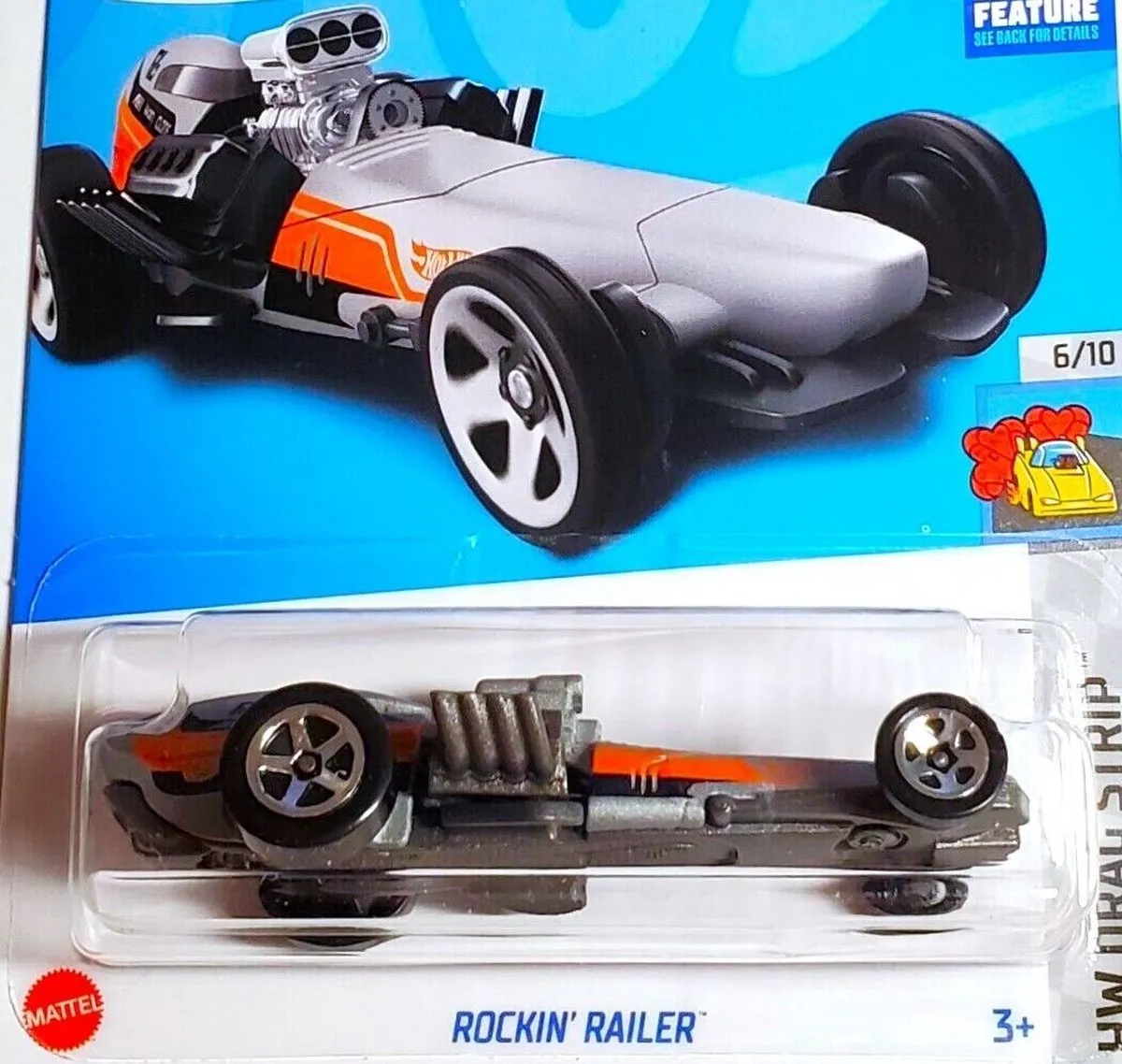 Hot Wheels Rockin' Trailer Silber HW Drag Strip 21A
